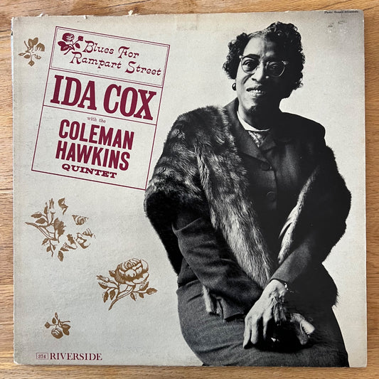 Ida Cox &amp; Coleman Hawkins Quintet - Blues For Rampart Street / 1st US Press. 1961 - (M-/VG+)