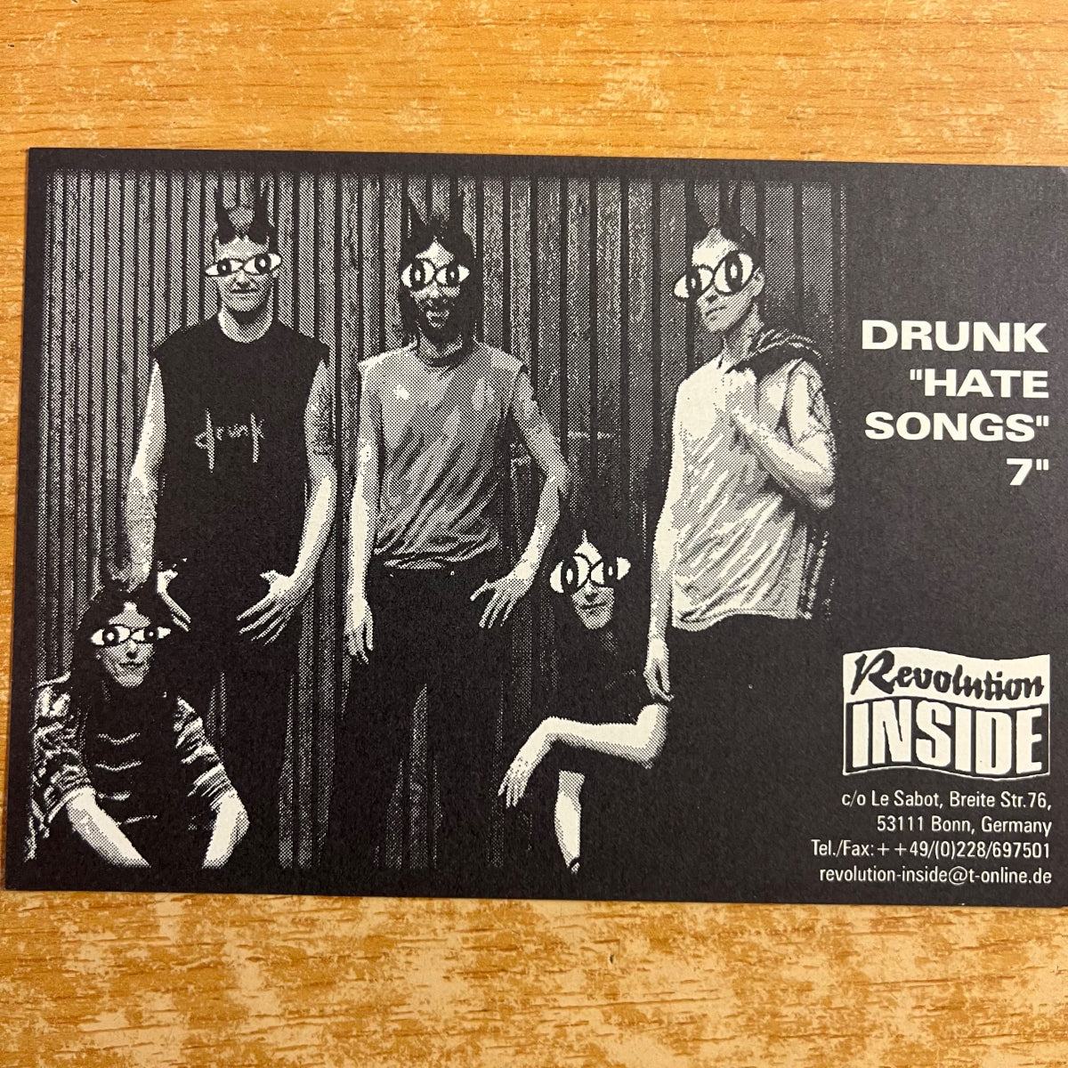 Drunk - Hate Songs / 1. D-Press. 1998 - Punk - (M-/M-)