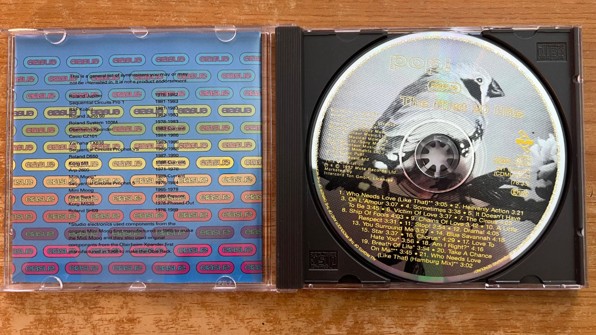 Erasure - Pop! The First 20 Hits / CD - 1. D-Press. 1992 - (M-/M-)