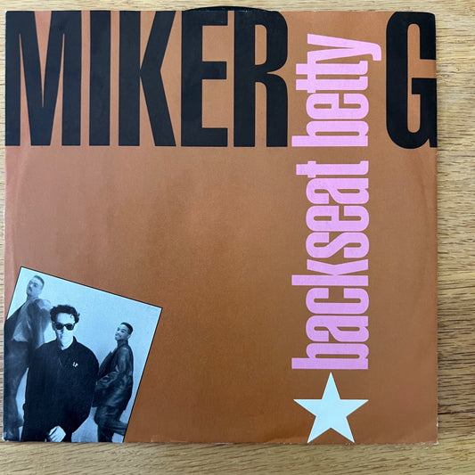 Miker G. - Backseat Betty / 1. EU-Press. 1990 - (VG++/VG++)