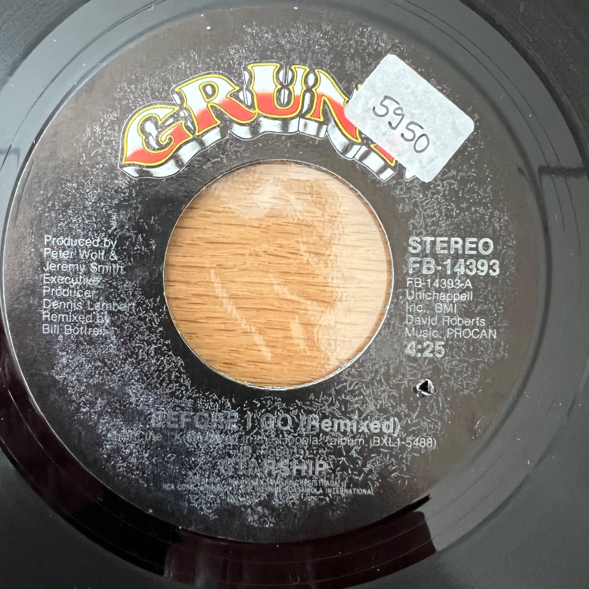 Starship - Before I Go / 1. US-Press. 1986 - (M-/VG+)