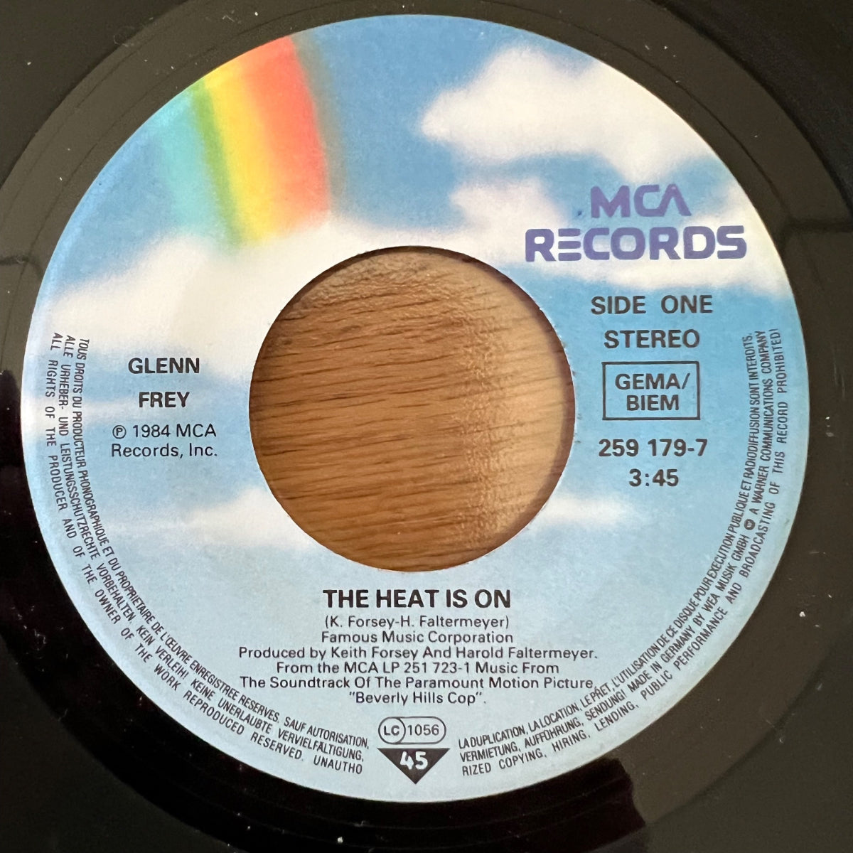 Glenn Frey - The Heat Is On / 1. D-Press. 1984 - (M-/VG++)