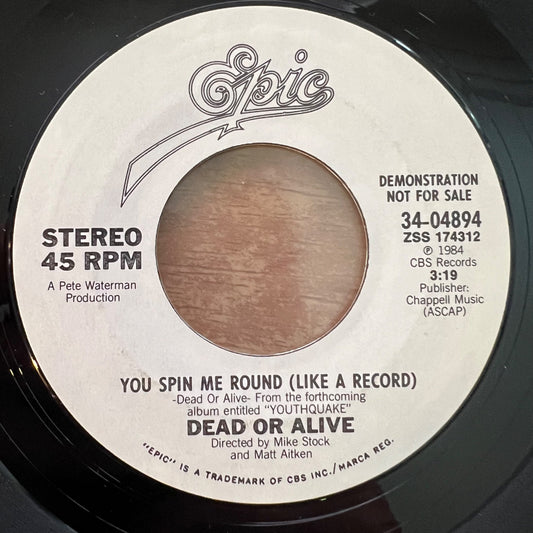 Dead Or Alive - You Spin Me Round / US-Promo 1984 -(M-/Neutral)
