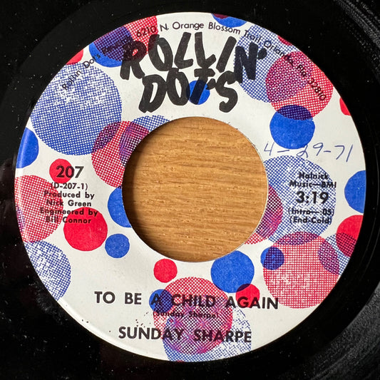 Sunday Sharpe - To Be A Child Again / 1. US-Press. 197? - (VG++/Neutral)