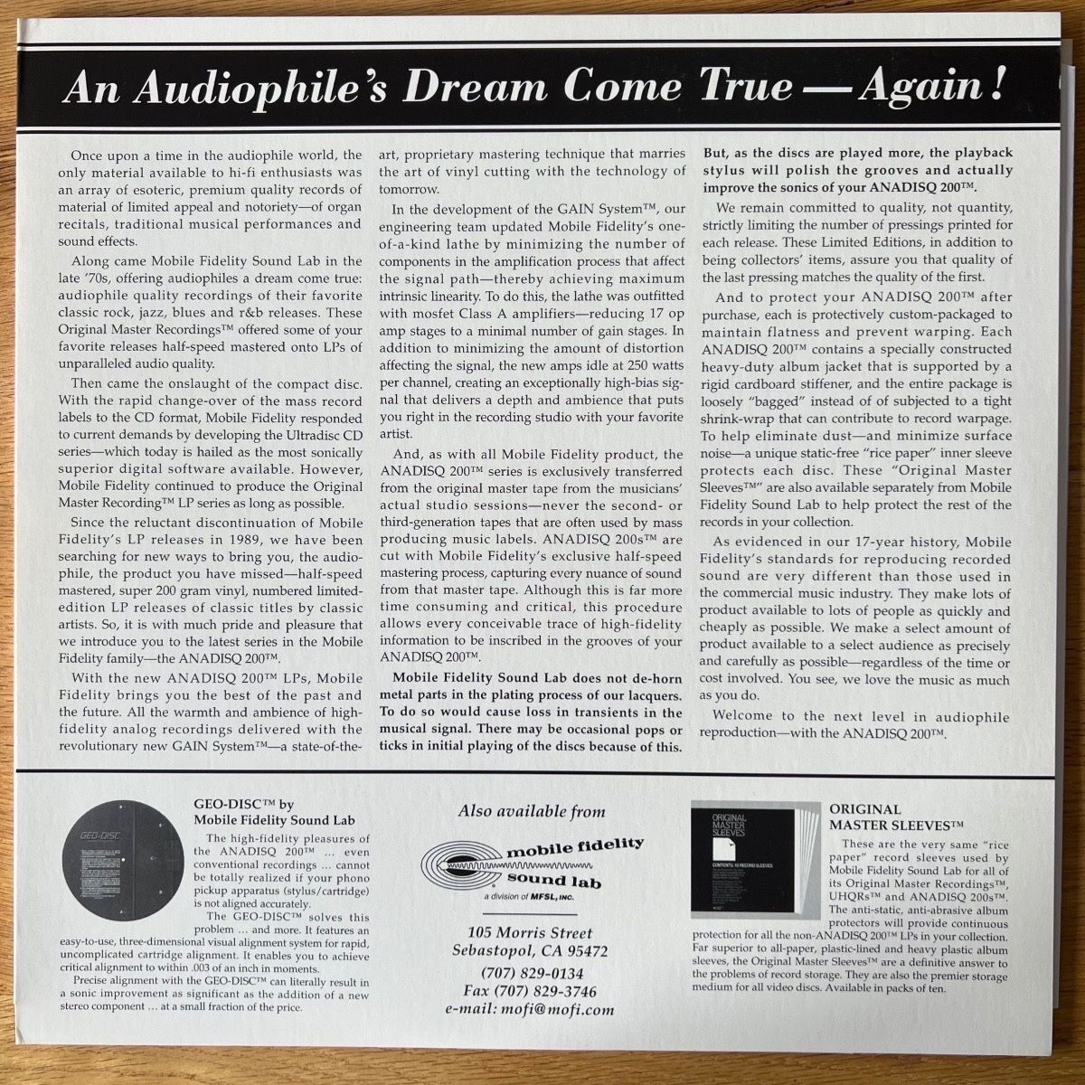 Stan Getz & Joao Gilberto - Same / Audiophile MFSL 1994 - (M-/M-)