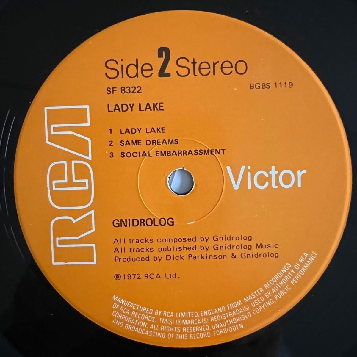Gnidrolog - Lady Lake / 1. UK-Press. 1971 - (VG+/VG+)