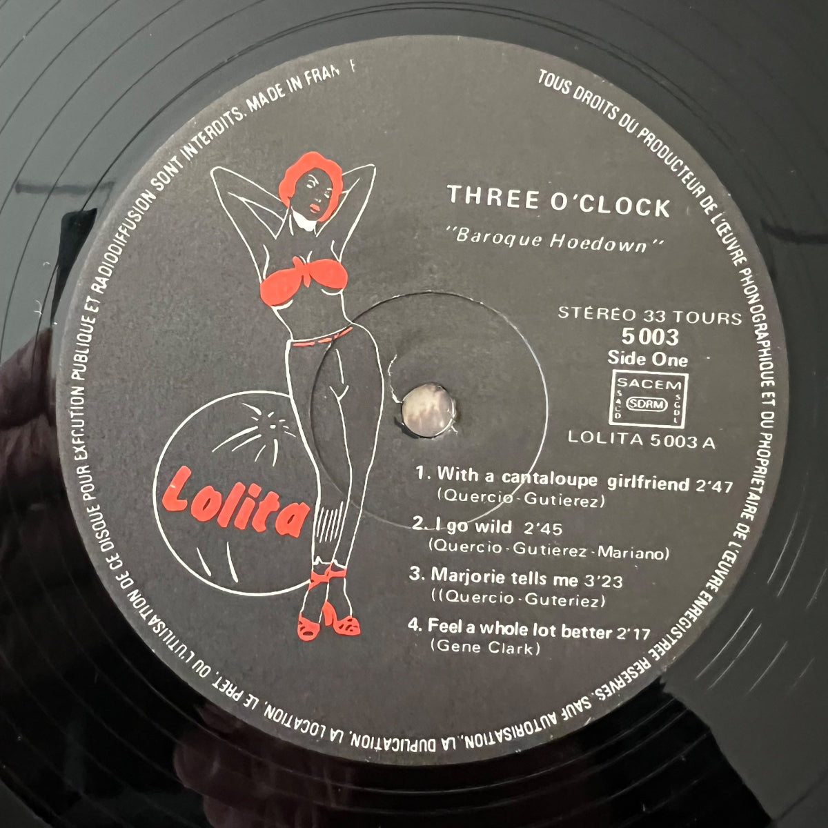 Three O'Clock - Baroque Hoedown / 1. France-Press. 1983 - (M-/M-)