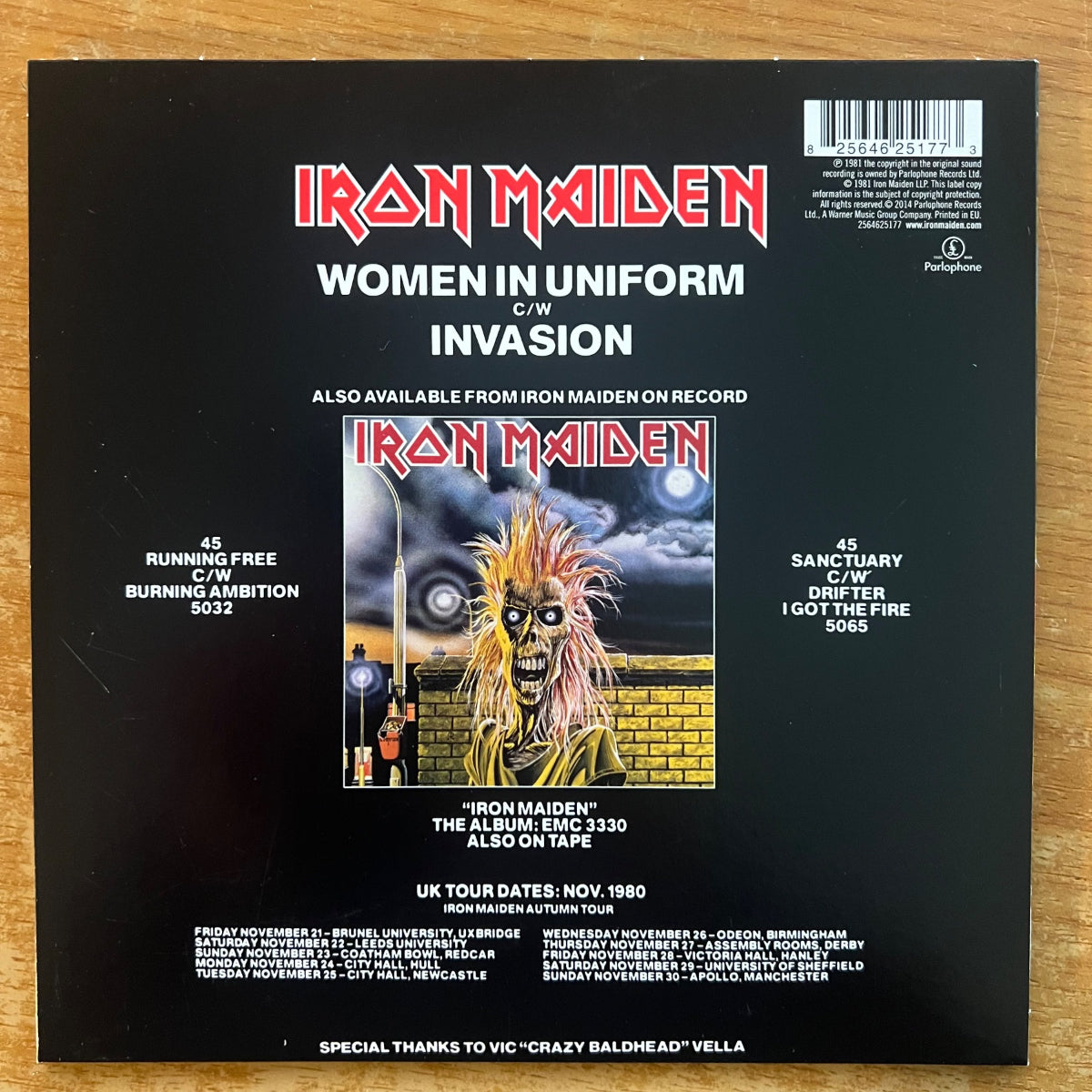 Iron Maiden - Woman In Uniform / Pressage UK. 2014 - (M-/Mint)