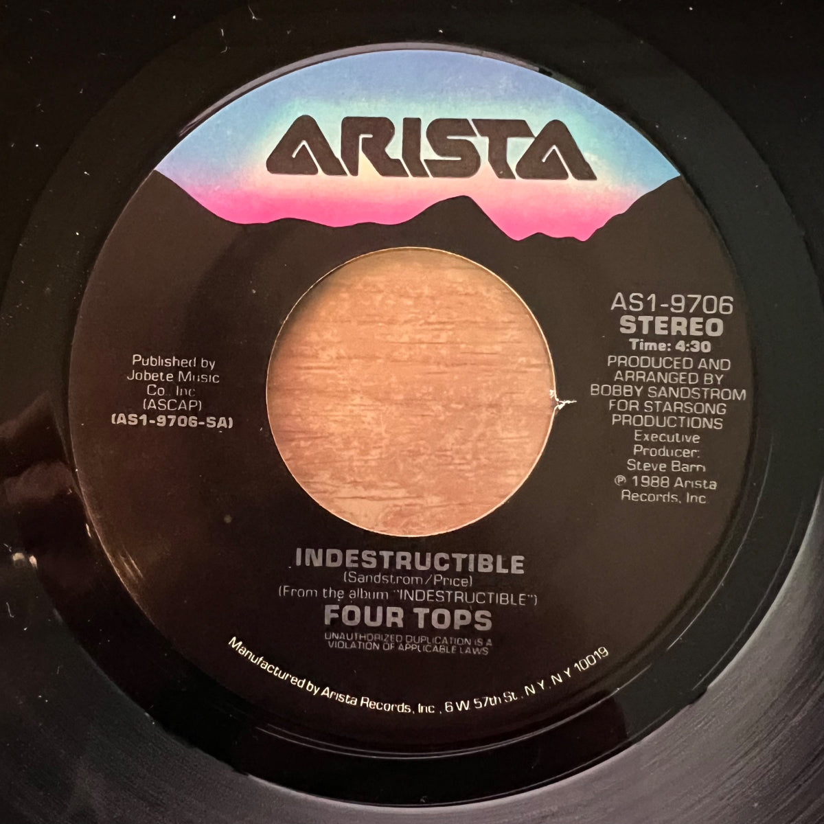 Four Tops - Indestructible / 1. US-Press. 1988 - (M-/VG++)