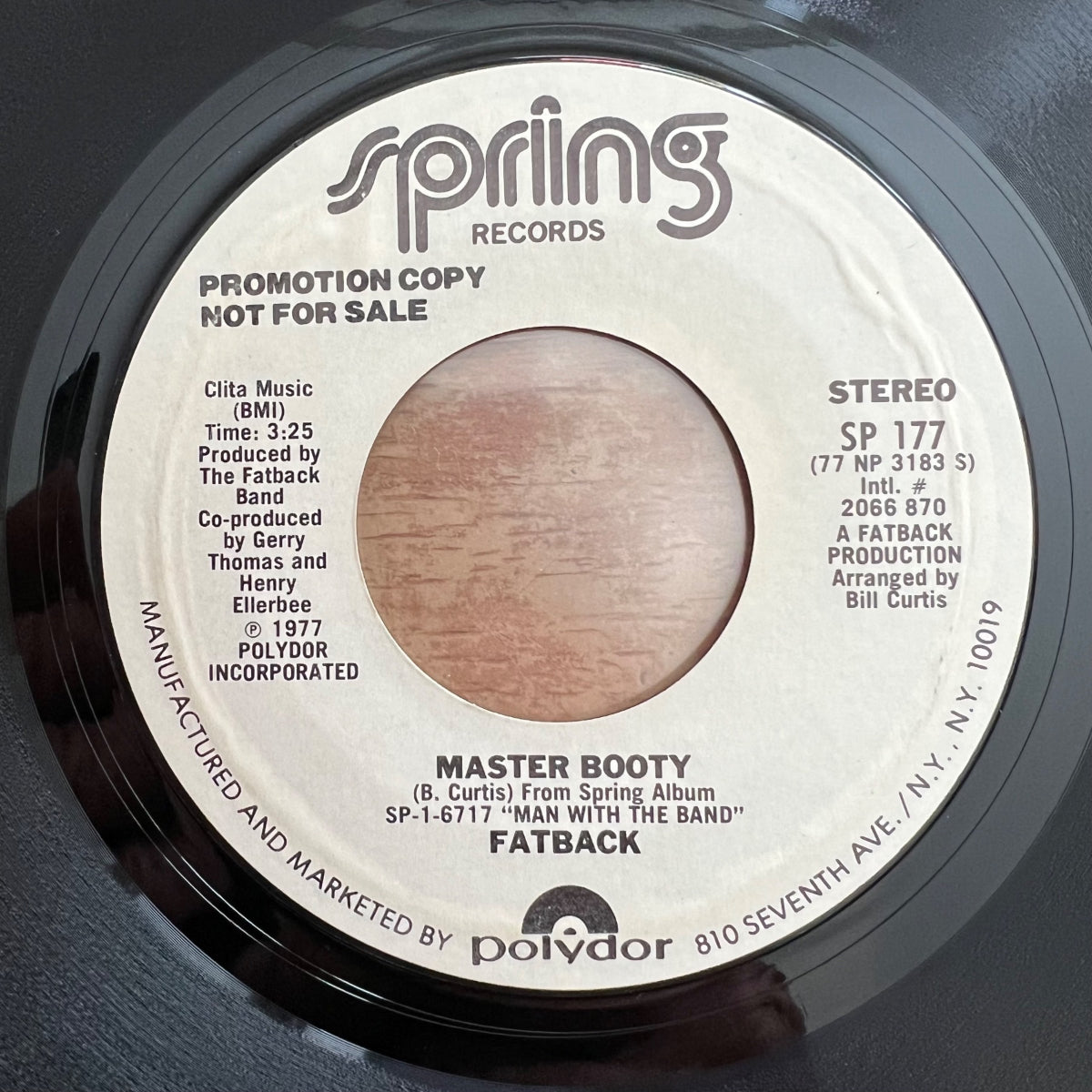 Fatback Band - Master Booty / Promo US 1977 - (M-/Neutre)