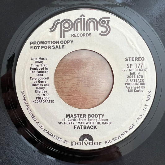 Fatback Band - Master Booty / US-Promo 1977 - (M-/Neutral)