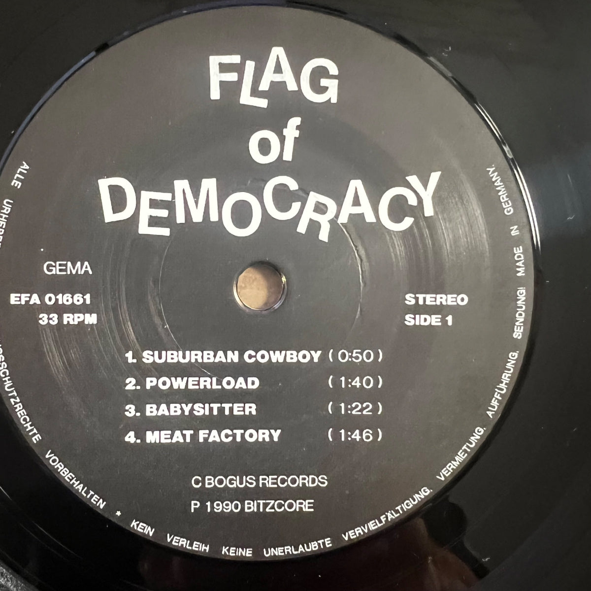 Flag Of Democracy - Eight Love Songs / EP 8 titres - 1. D-Press. 1990 - (VG++/M-)