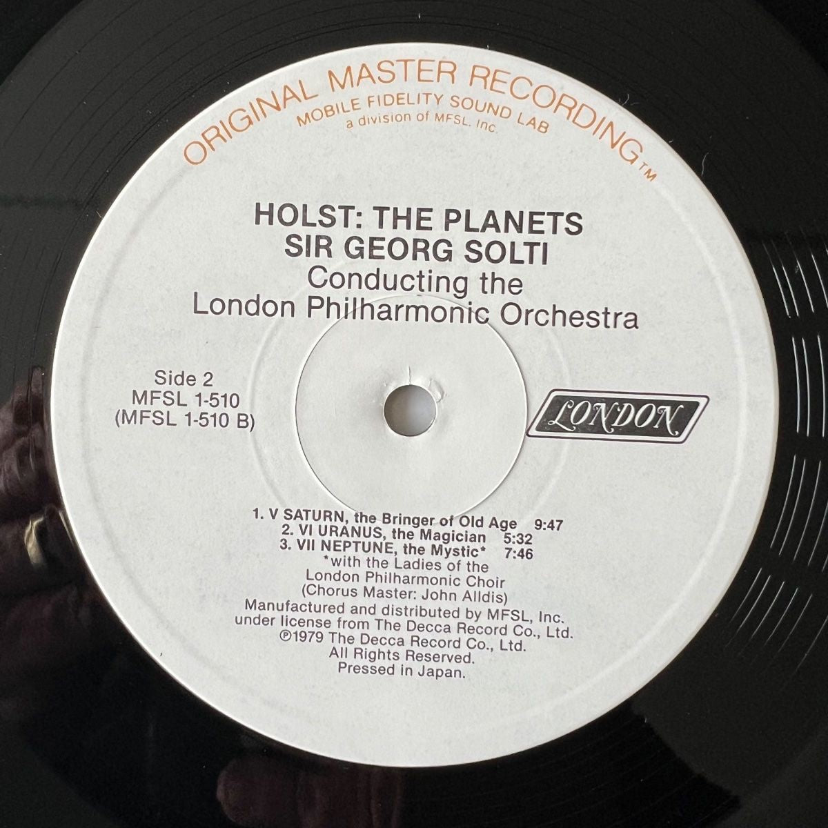 London Philharmonic Orchestra - The Planets / Audiophile MFSL 198? - (M-/VG++)
