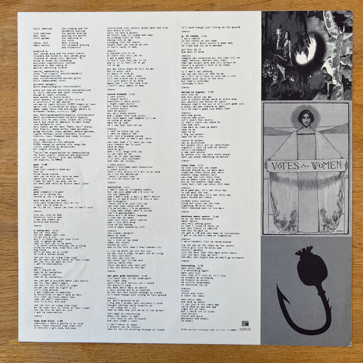 Black Crowes - America // 1ère édition américaine. 1994 - Vinyle blanc - (M-/VG++)