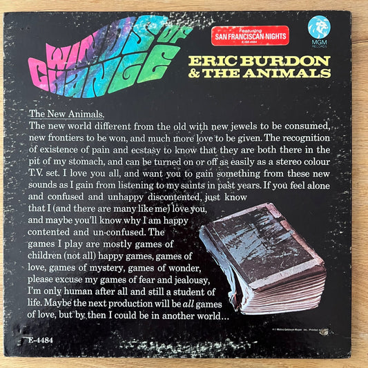 Eric Burdon & The Animals - Winds Of Change / 1. US-Press. 1967 - Mono - (M-/VG)