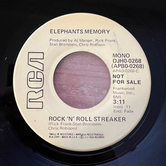 Elephants Memory - Rock 'N' Roll Sneaker / US-Promo 1974 - (M-/Neutral)