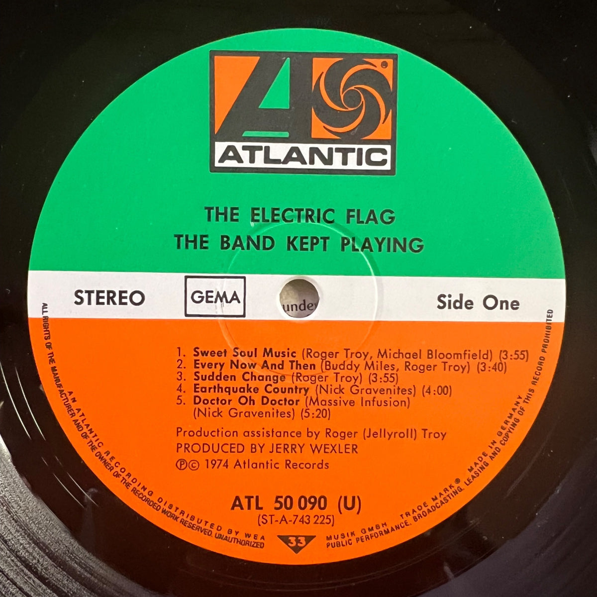 Electric Flag - The Band Kept Playing / 1. D-Press. 1974 - (M-/VG+)