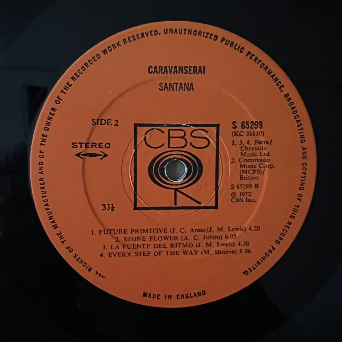 Santana - Caravanserai / 1. UK-Press. 1972 - (M-/VG++)
