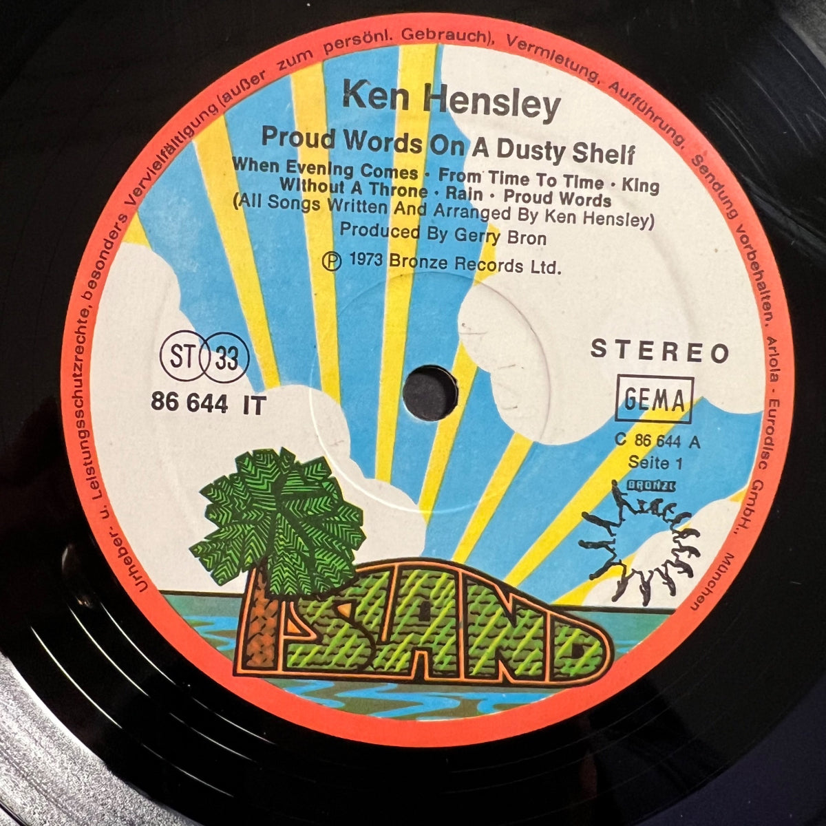 Ken Hensley (Uriah Heep) - Proud Words On A Dusty Shelf - (VG+/VG++)