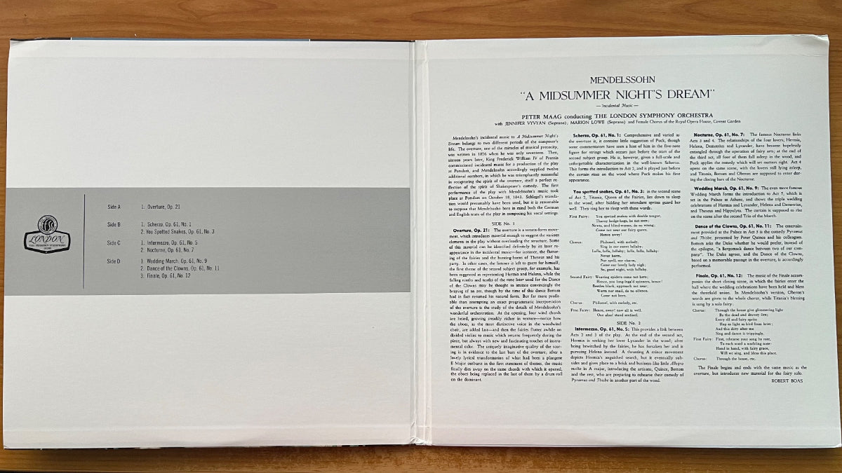Mendelssohn, London Symphony Orch.- A Midsummer Night's Dream / UD-Press. 2010 - (M-/M-)
