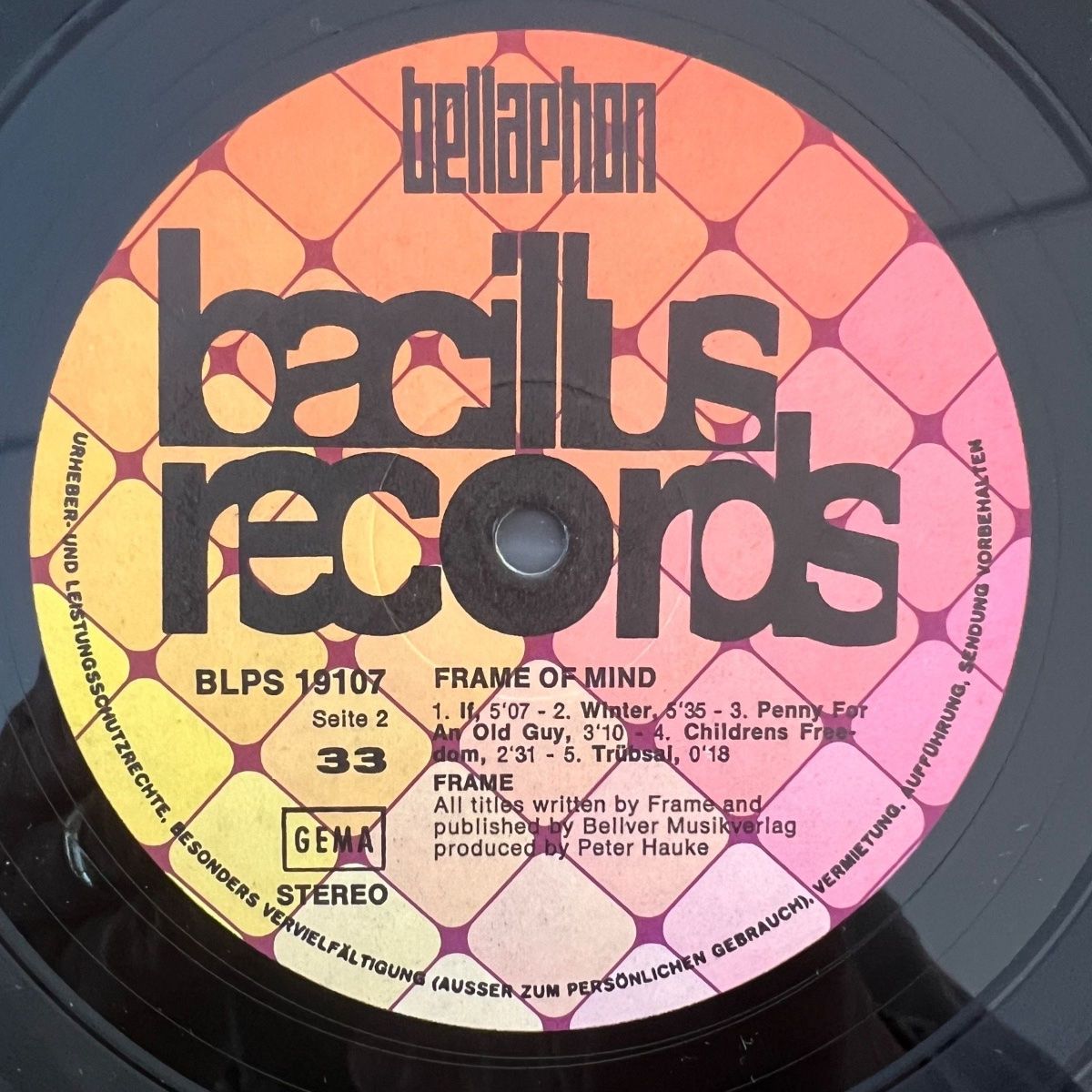 Frame - Frame Of Mind / 1. D-Press. 1972 - (M-/M-)