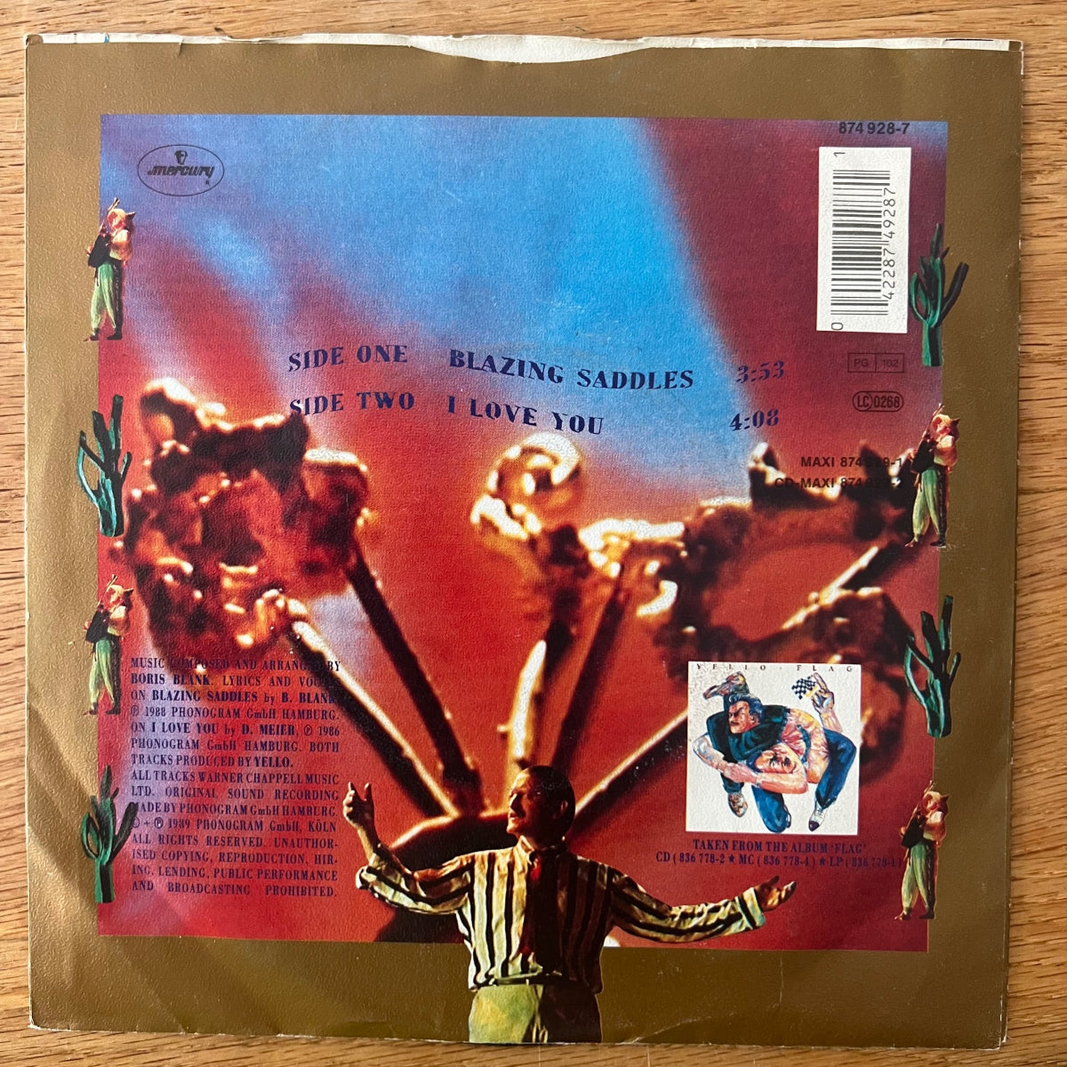 Yello - Blazing Saddles / 1. D-Press. 1989 - (M-/VG++)