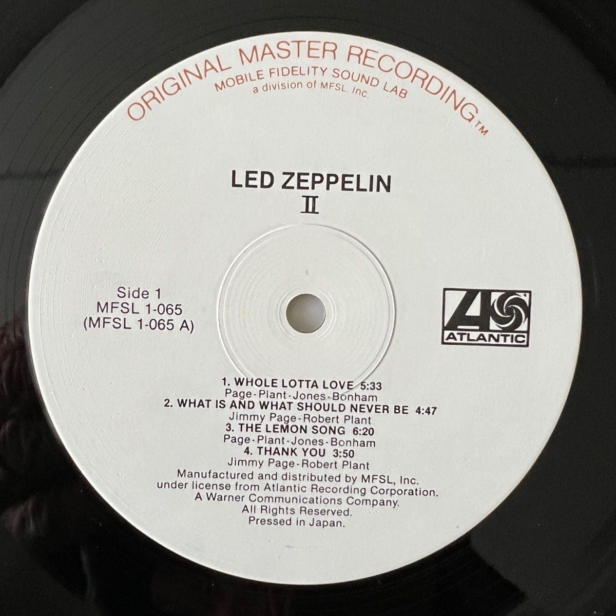 Led Zeppelin - II / Audiophile MFSL 1982 - (M-/VG++)