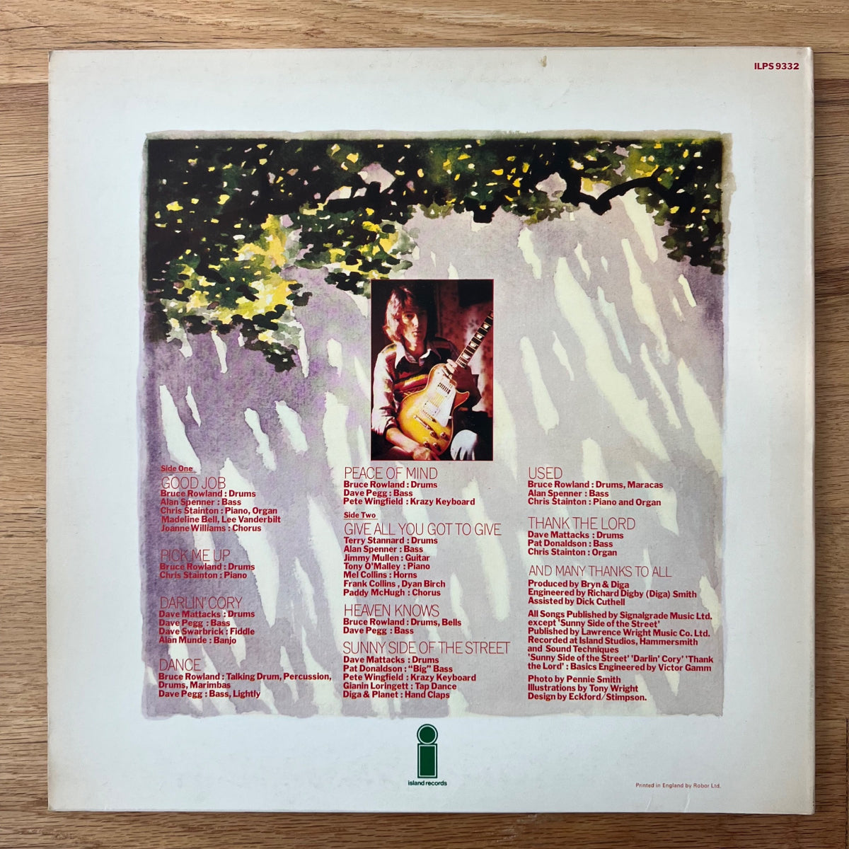 Bryn Haworth - Sunny Side Of The Street / UK-Press. RE - (M-/M-)