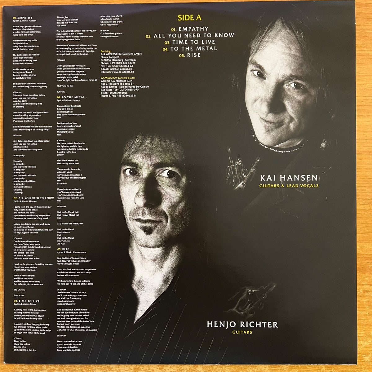 Gamma Ray - To The Metal! / 1. D-Press. 2010 - (Mint / M-)