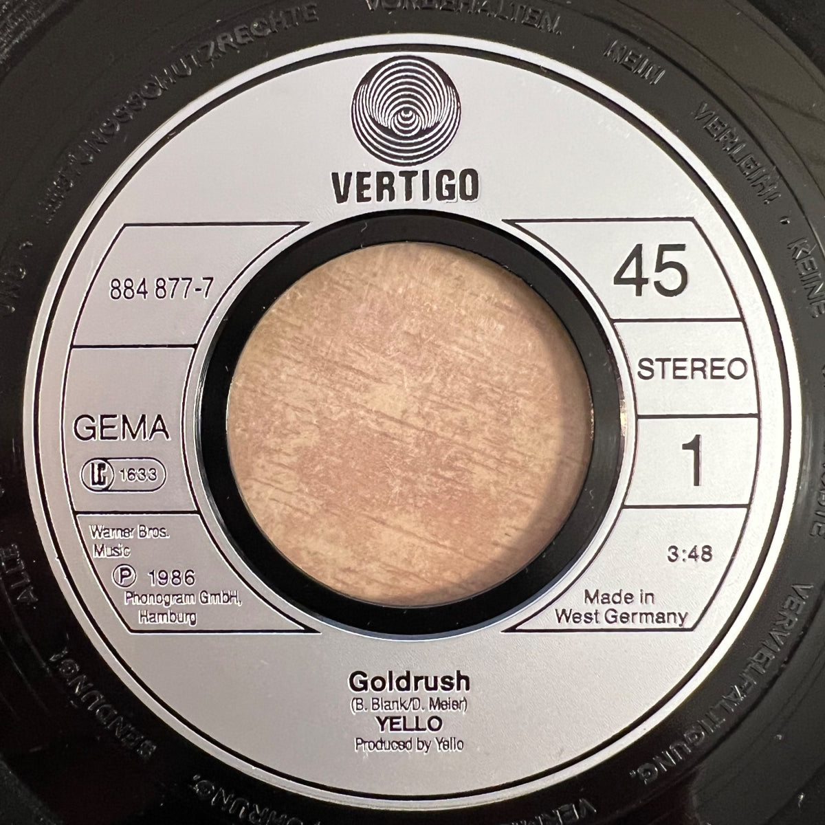 Yello - Goldrush / 1. D-Press. 1986 - (VG++/VG+)