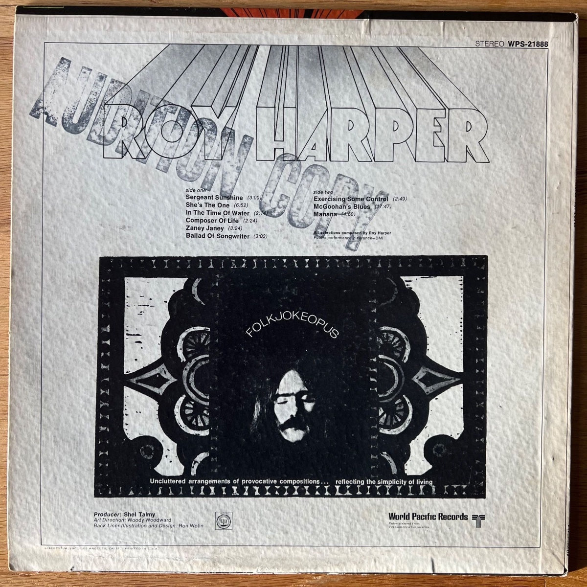 Roy Harper - Folkjokeopus / 1ère édition américaine. 1969 - (VG+/VG+)